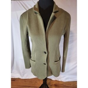 J. Crew Factory Schoolboy Sweater Blazer Army Green Dress Size XS